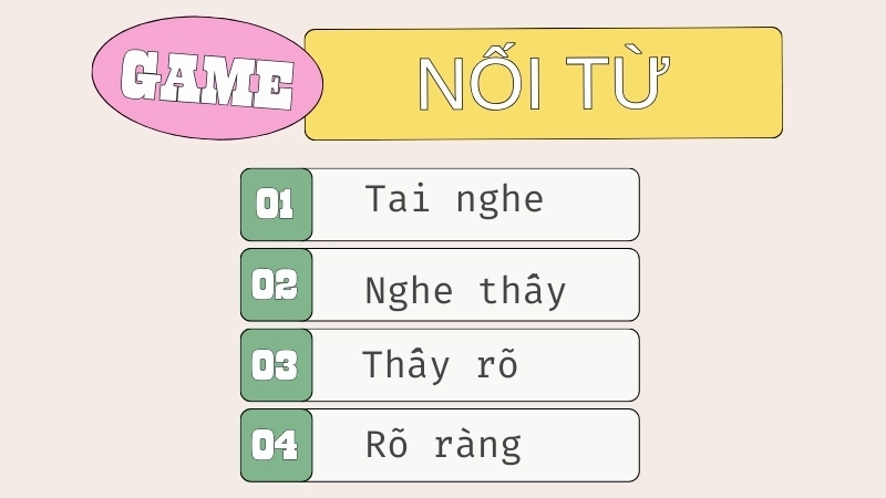 Cách chơi nối từ cơ bản cho người mới bắt đầu