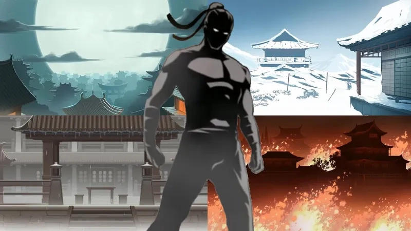 Shadow Fight 4 Arena cách chơi PvP thể hiện rõ qua ảnh đấu trường