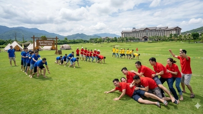 Bé rèn luyện thể chất qua trò chơi sâu đo vận động mỗi ngày