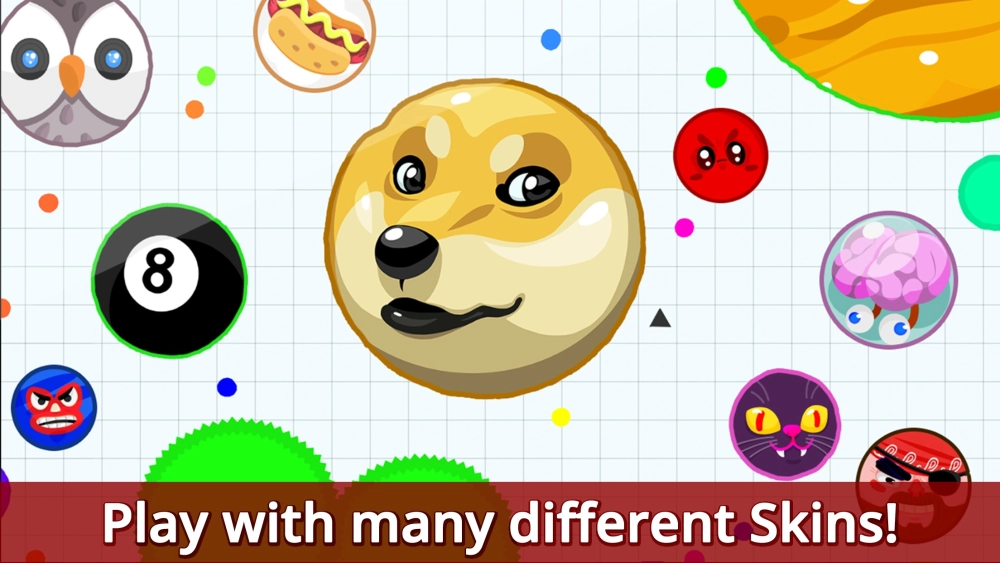 Giao diện chơi Agar.io mượt mà trên trình duyệt web tại trường học