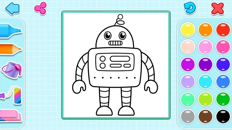 Bé thỏa sức tô màu với coloring games online