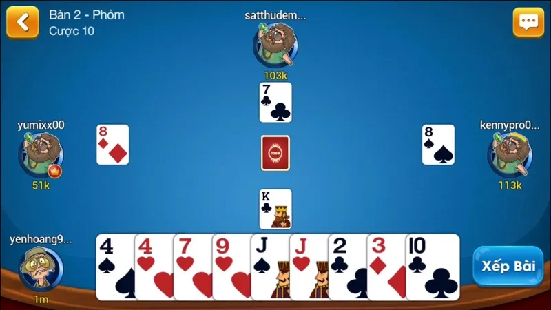 Đánh bài phỏm online trên Zing mới