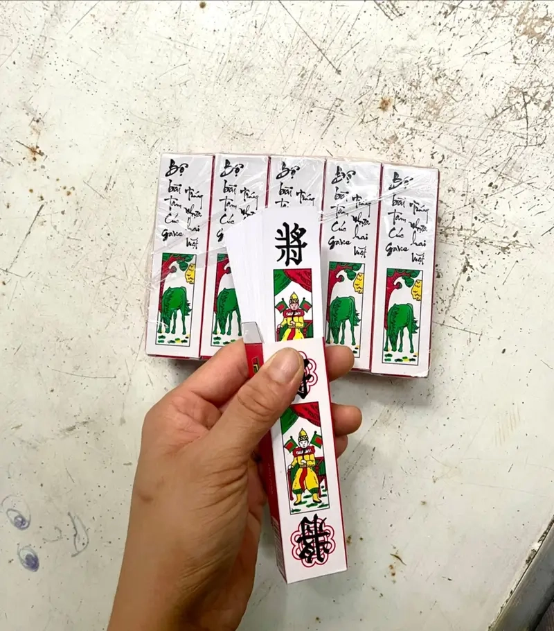 Hình minh họa cách chơi bài Tam Cúc truyền thống