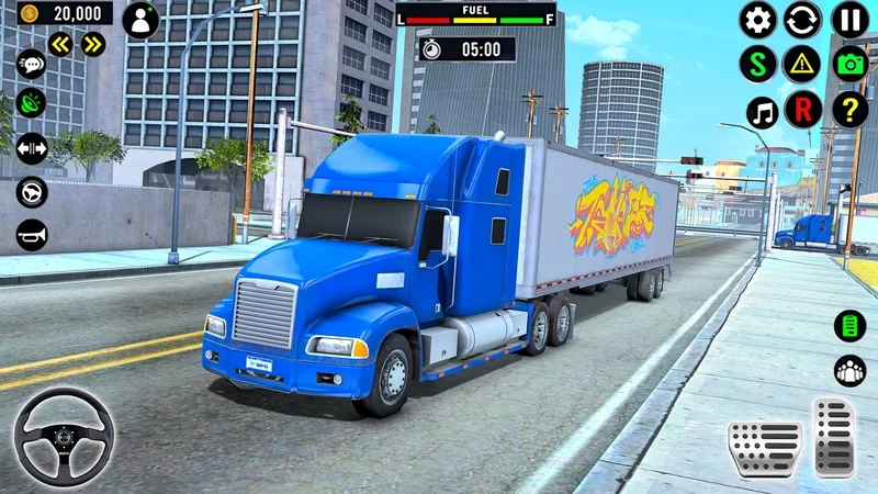 Cài đặt nhanh chóng với truck games apk