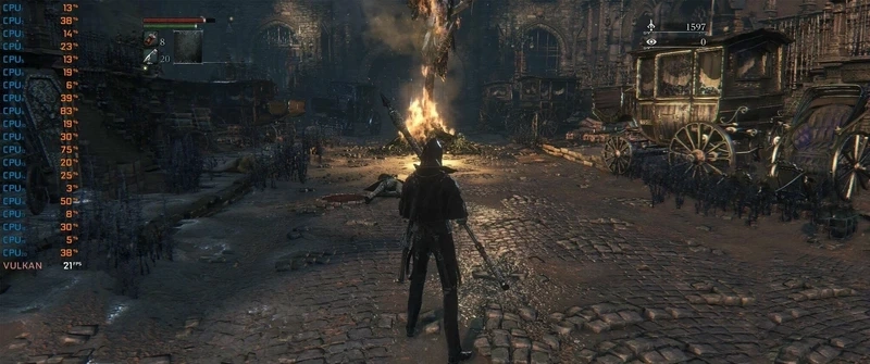 Cảm giác nghẹt thở của bloodborne bầu không khí u ám