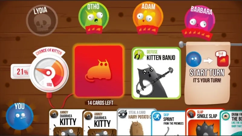 Board game mèo nổ giải trí cho nhóm bạn trẻ