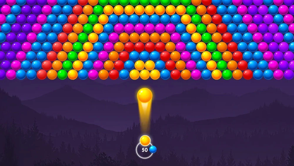 Cách dùng bóng đặc biệt trong bubble shooter pro để ghi điểm