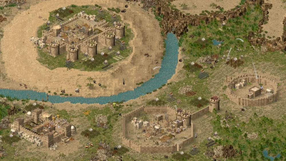 Hướng dẫn phòng thủ nhà trong stronghold bằng tường đôi