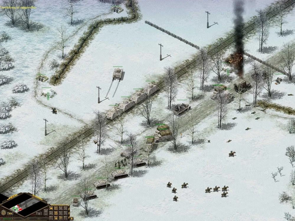 Hình ảnh xe tăng tiger blitzkrieg cực ngầu đang khai hỏa giữa tuyết trắng