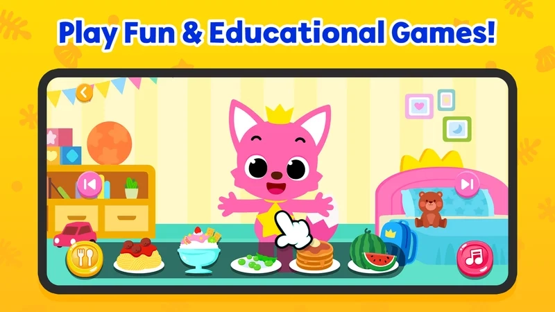 Cài đặt nhanh gọn với baby shark world app