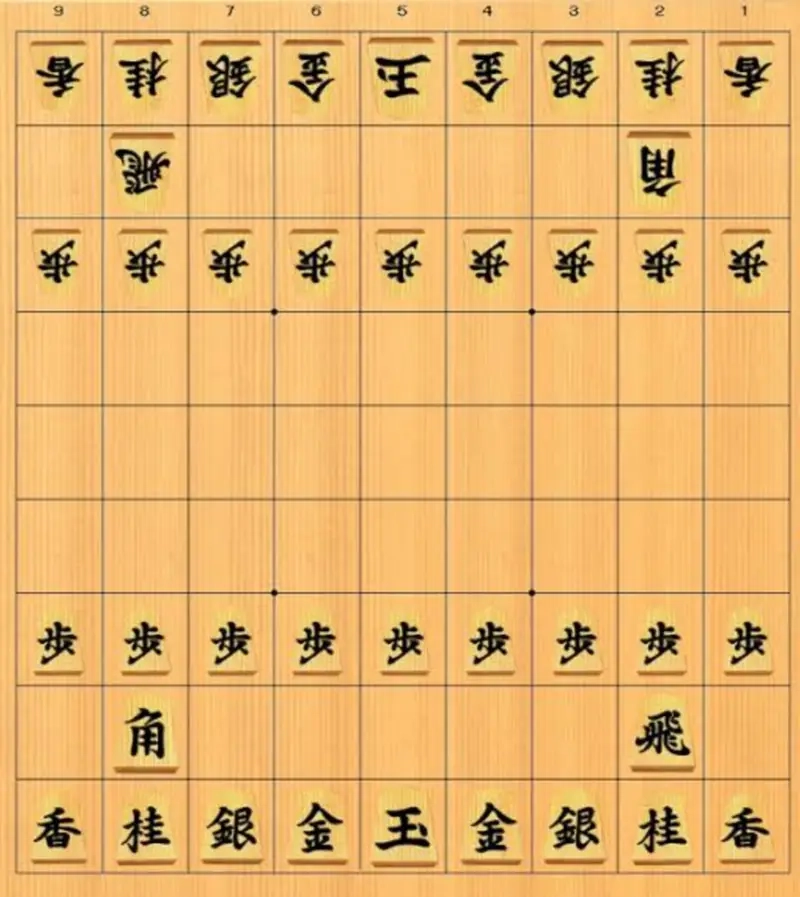 Bàn cờ mẫu cho cờ Shogi cho người mới dễ tiếp cận