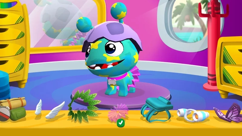 Mèo con dễ thương trong crayola scribble scrubbie cat