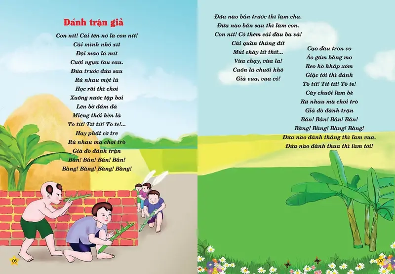 Đánh Trận Giả đơn giản dễ chơi cho trẻ nhỏ