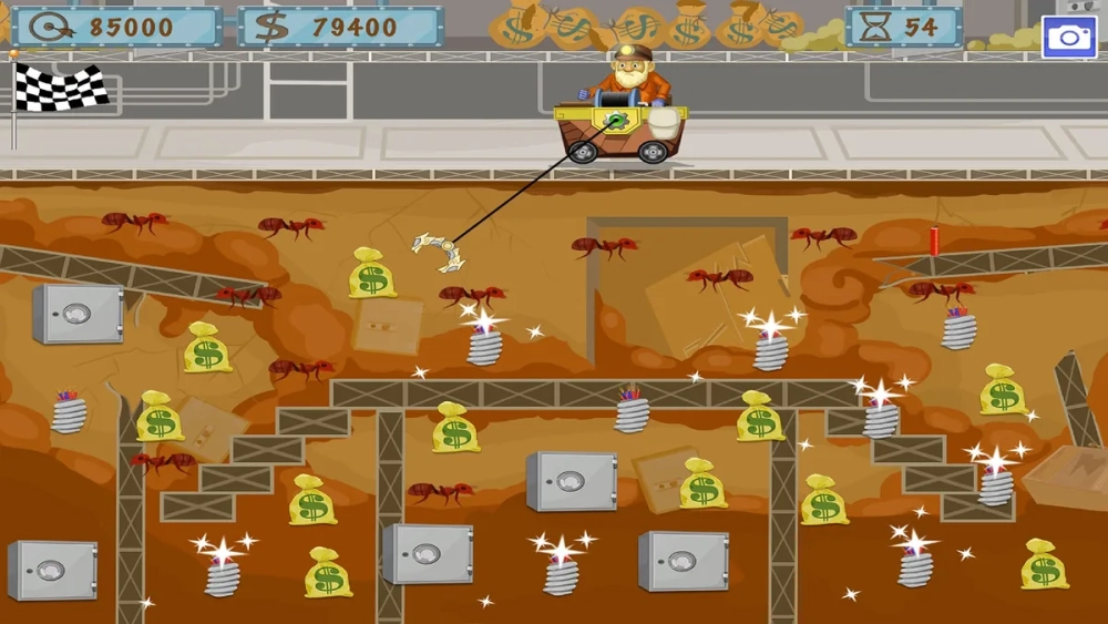 Game đào vàng cổ điển cho học sinh giải trí sau giờ học