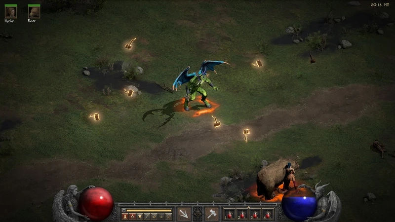 Phong cách hình ảnh đặc trưng của Diablo II đồ họa