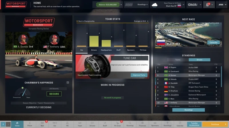 Cách tải và cấu hình chơi Motorsport Manager trên PC