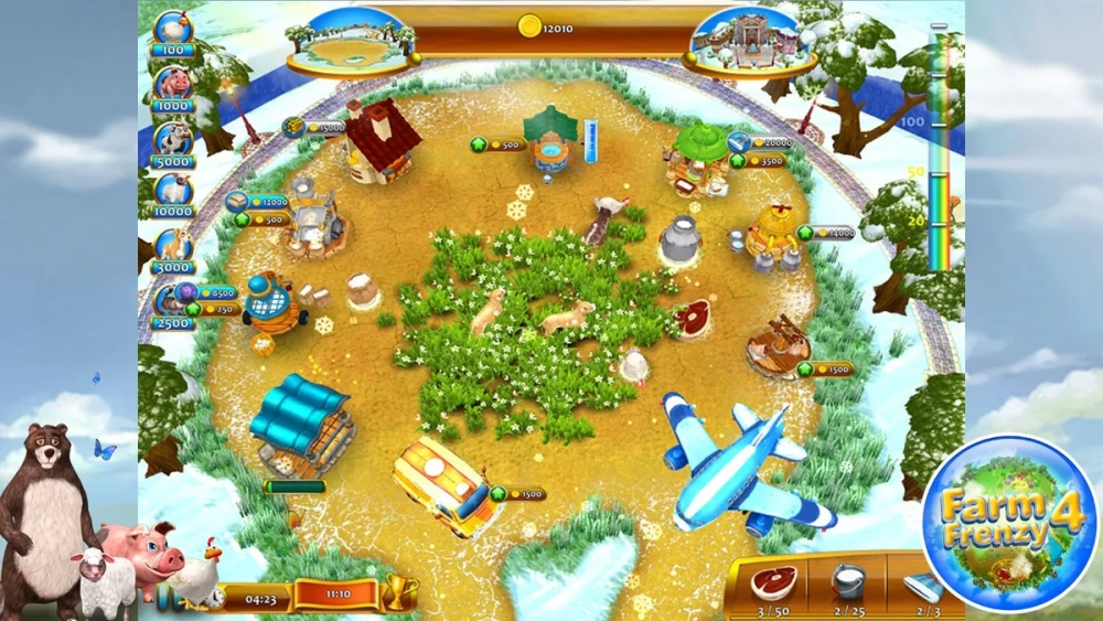 Mẹo đạt điểm cao khi chơi game farm frenzy 3 madagascar