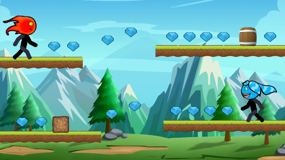 Cách đặt tay tối ưu khi chơi Fireboy and Watergirl một mình