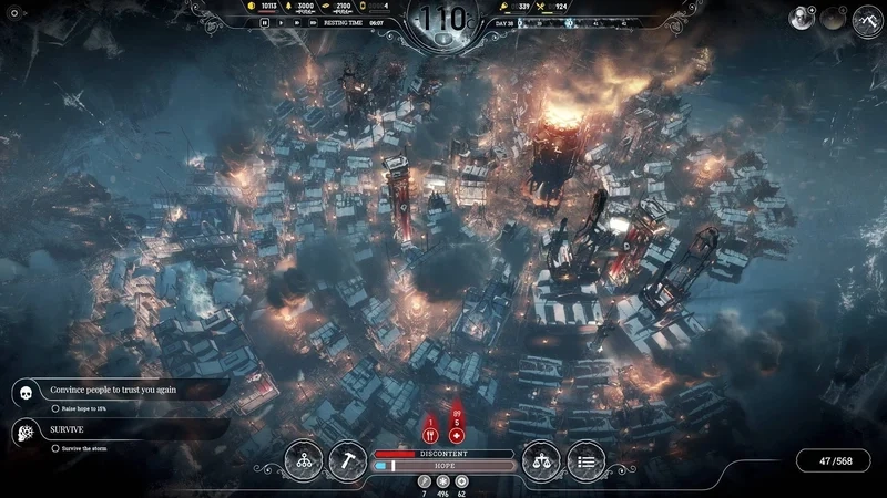 Thử thách frostpunk chiến lược sinh tồn khắc nghiệt