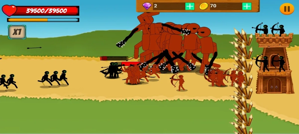 Bản đồ chiến thuật rộng lớn trong Game đế chế người que hiện đại