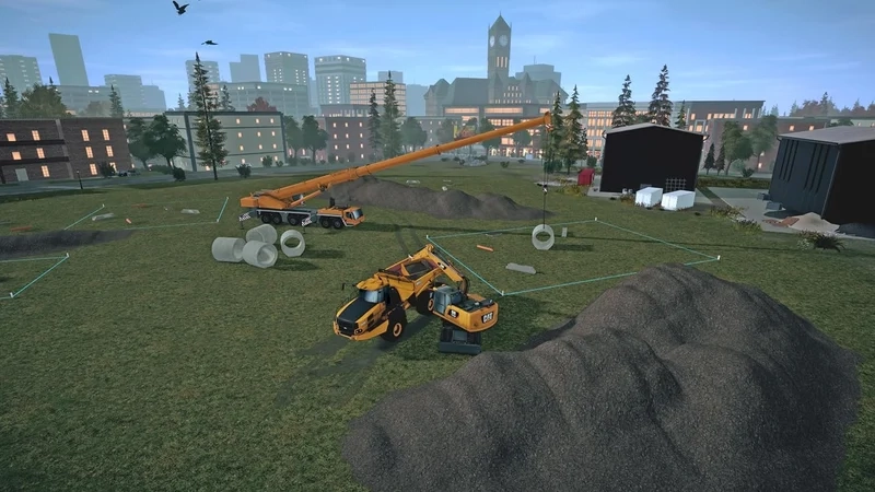 Khám phá công trình khổng lồ với ảnh Construction Simulator 3