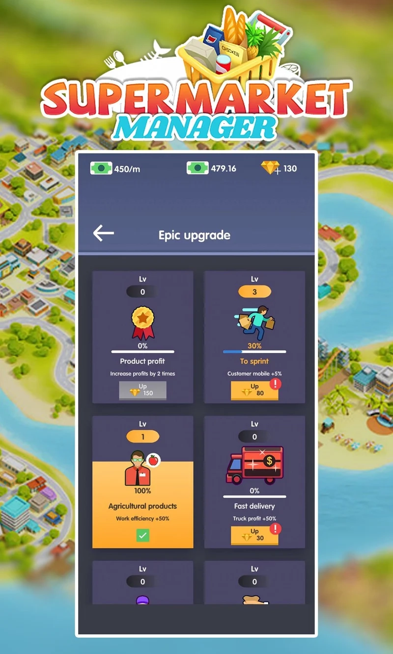Các lưu ý và mẹo chơi Idle Supermarket Tycoon để giàu nhanh