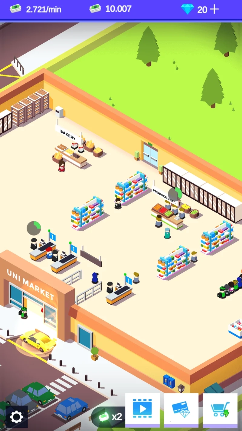 Khám phá gameplay hấp dẫn của idle supermarket tycoon game