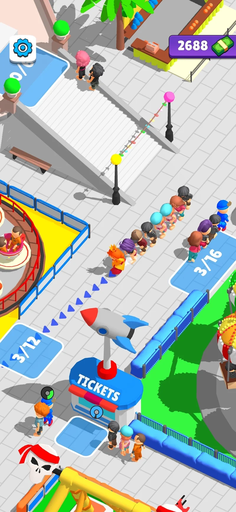 Trải nghiệm tuyệt vời best idle theme park tycoon