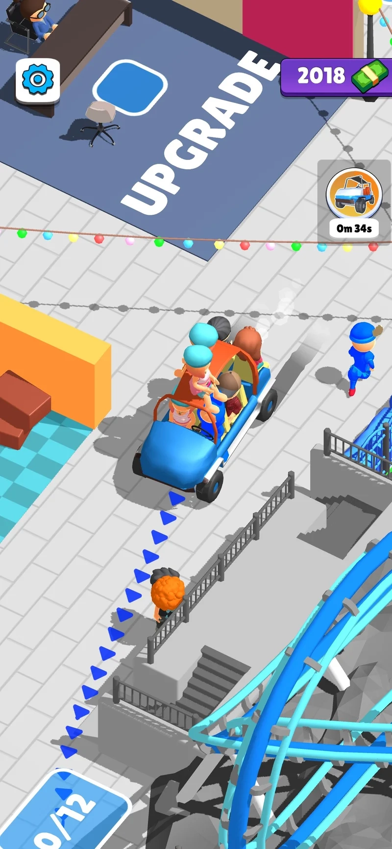 Nhận phần thưởng với idle theme park code nhanh