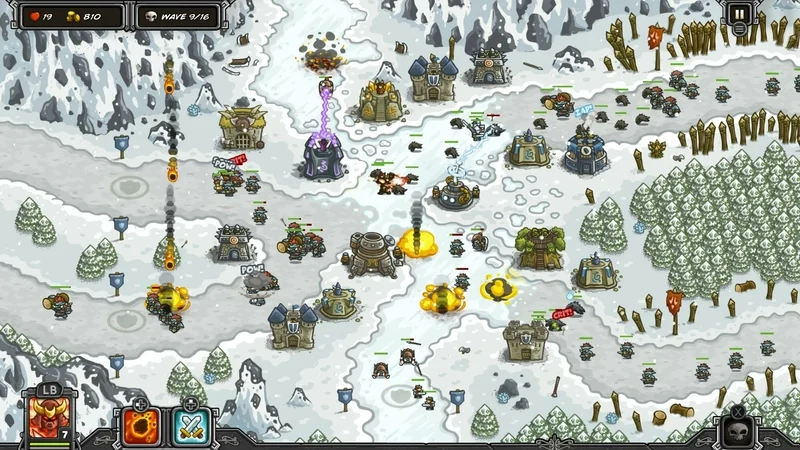 Thưởng thức đồ họa sống động của kingdom rush đồ họa