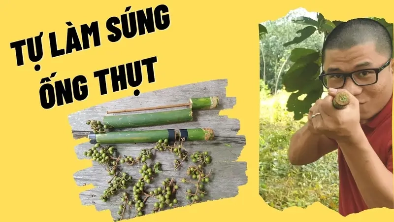 Cách làm súng thụt an toàn cho trẻ em giải trí tại nhà