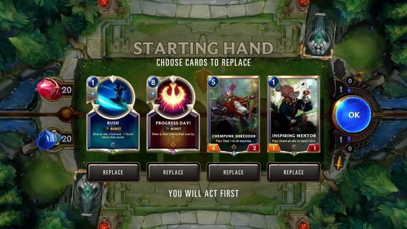 Tham gia thử thách cam go với legends of runeterra challenge