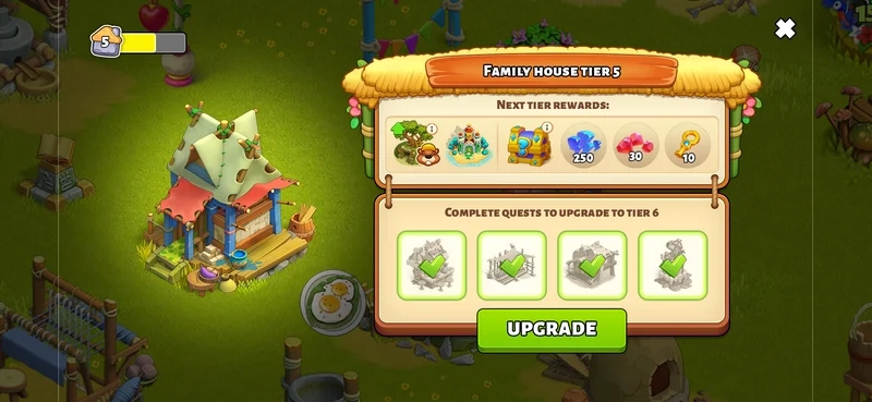 Xem quá trình sinh tồn qua family island gameplay