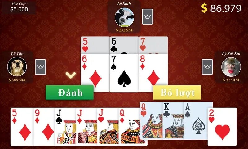 Bài Sắc Tê (Cách tê) có tứ quý thắng không qua ví dụ bài