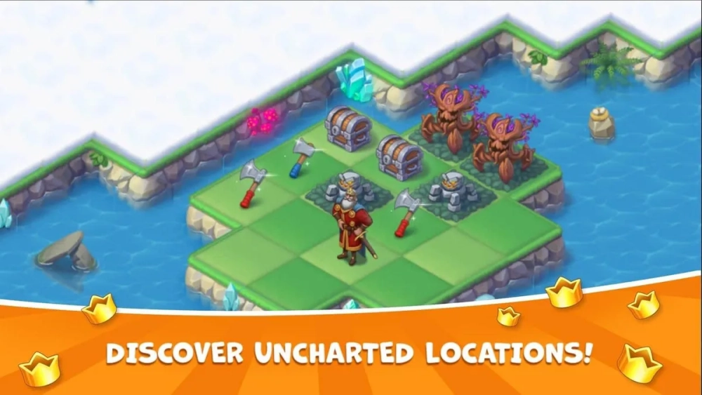 Cách tìm kiếm rương báu trong Mergest Kingdom game vui