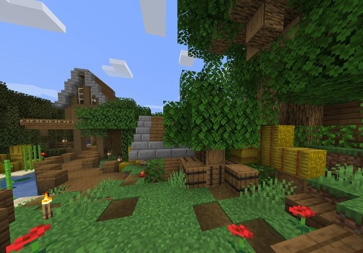 Hình ảnh các khối block mới nhất trong phiên bản 1.22 với màu sắc và hoa văn độc đáo.