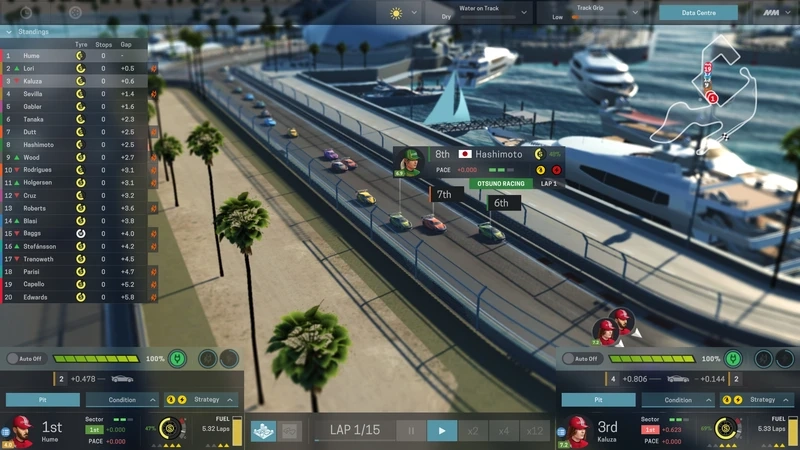 Chơi nhanh trên thiết bị cầm tay motorsport manager handheld