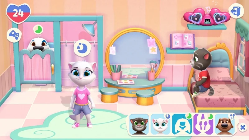 Kết nối bạn bè khi chơi my talking tom online