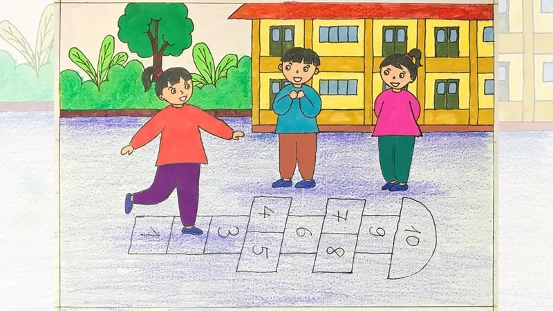 Nhảy Lò Cò Hiện Đại kết hợp vận động năng động