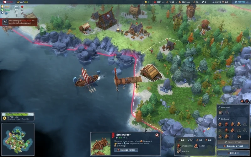Thưởng thức northgard đồ họa vẽ tay độc đáo