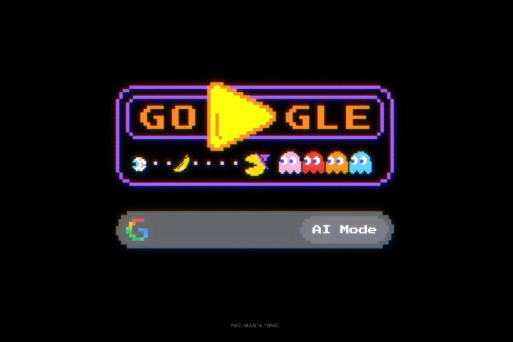 Trải nghiệm Pacman Google full screen và trên di động