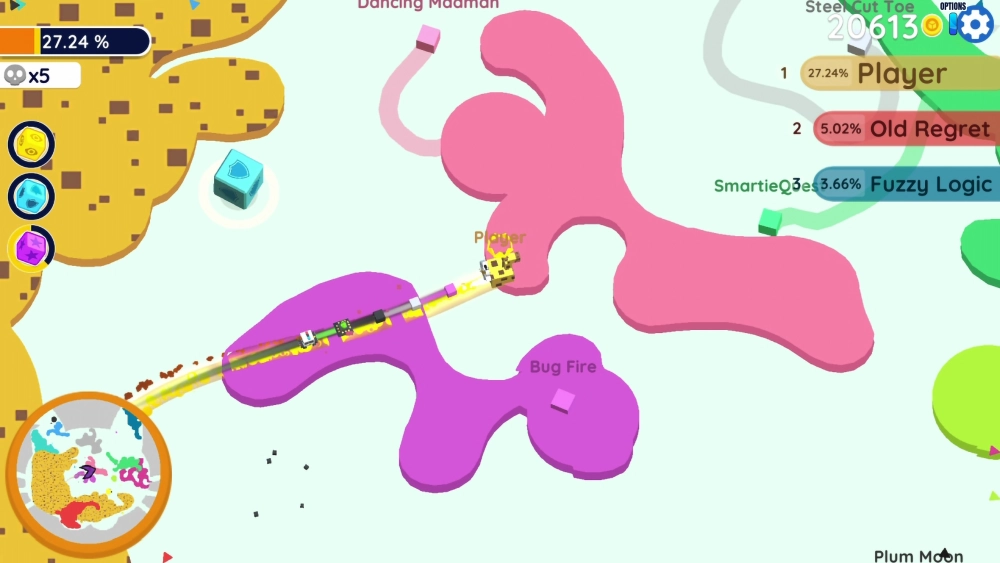 Giao diện Paper.io unblocked mượt mà trên trình duyệt web