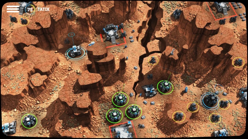 Giao diện chiến đấu rực lửa trong Planetary Annihilation TITANS