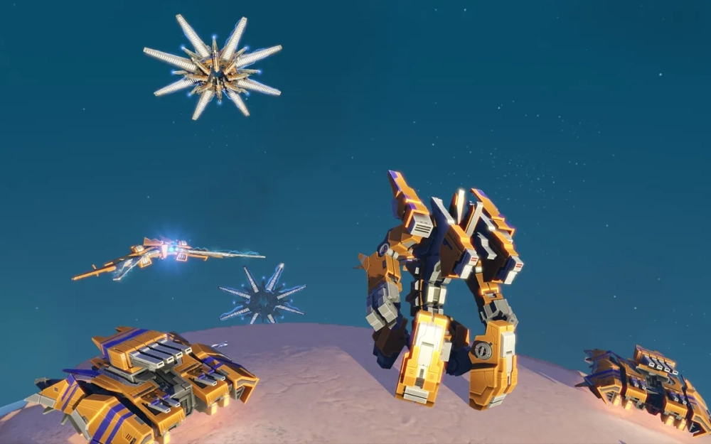 Planetary Annihilation gameplay đỉnh cao với các đơn vị Orbital