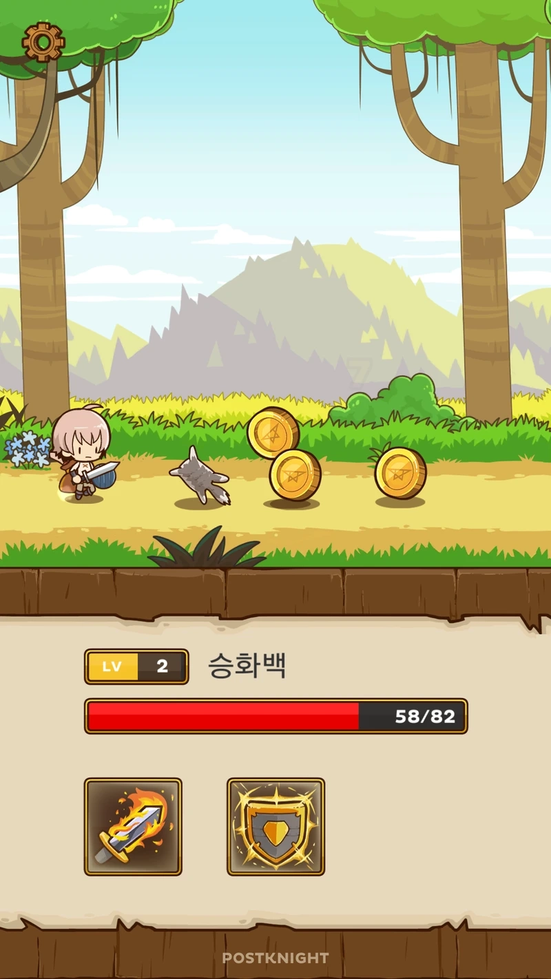 Phiêu lưu RPG nhẹ nhàng tối ưu cho iPhone với Postknight iOS