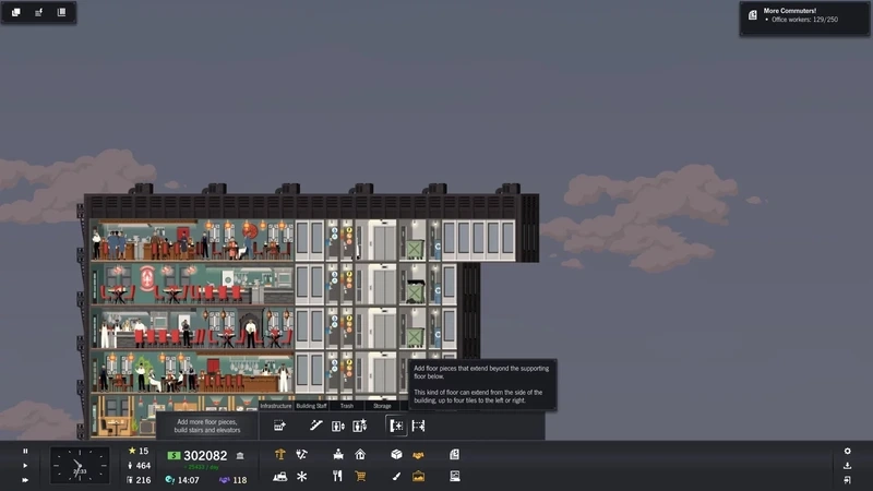 Làm chủ mô phỏng xây dựng với Project Highrise cách chơi dễ tiếp cận