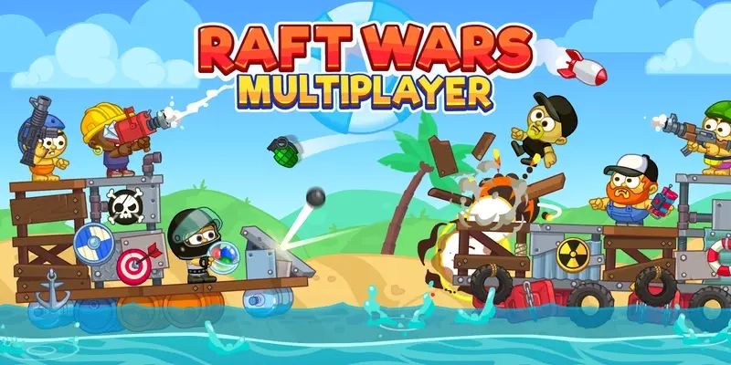 Chiến thuật PvP trong raft wars kịch tính