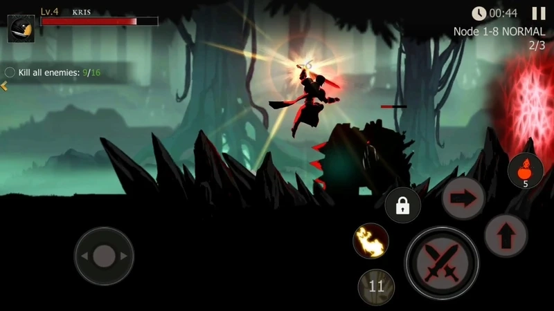 Siêu phẩm chặt chém tối ưu cho điện thoại với shadow of death game mobile