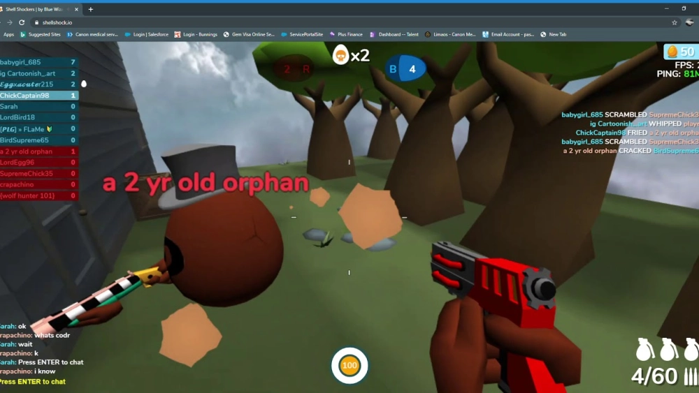 Kỹ thuật thực hiện cách bắn tỉa hay trong Shell Shockers