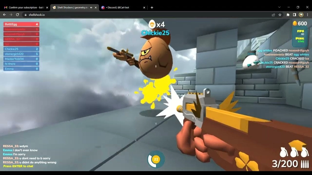 Top những súng mạnh nhất trong Shell Shockers hiện nay